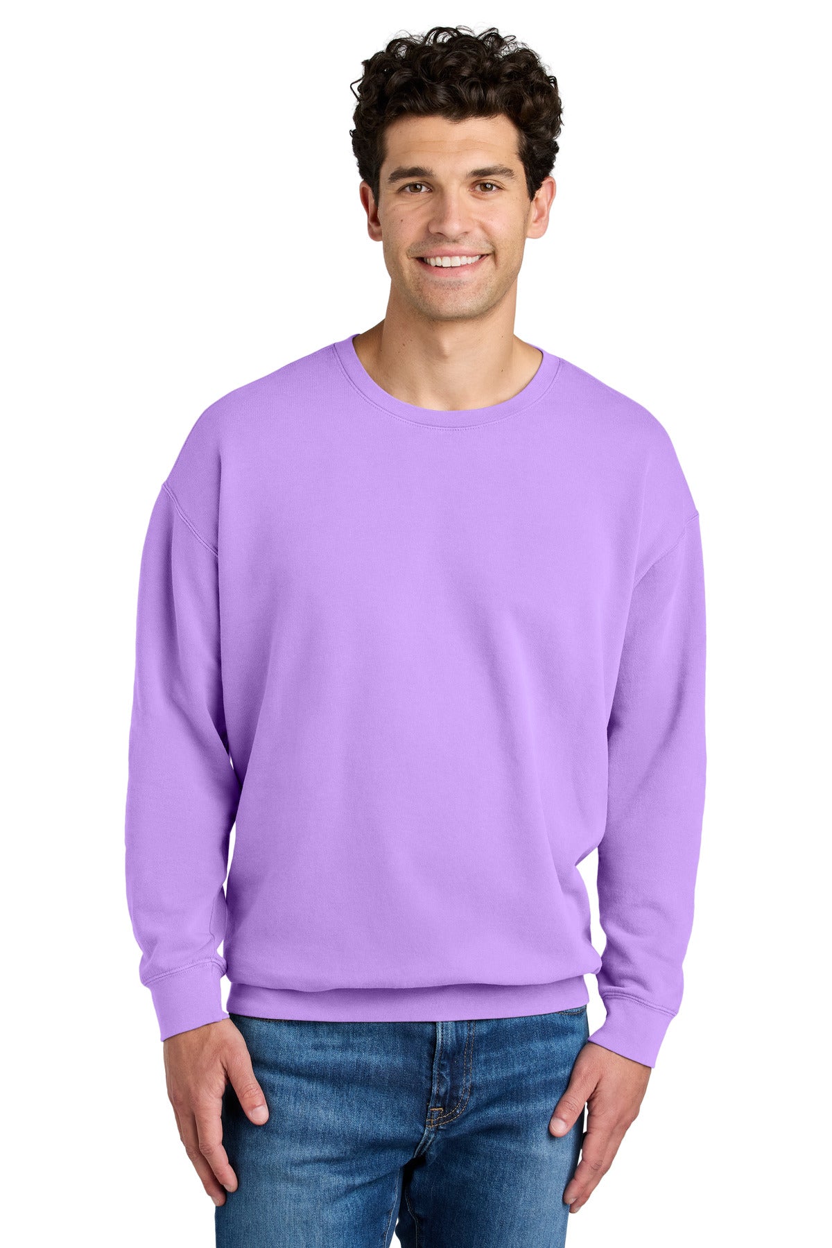 6.4-ounce 100% ring spun US cotton Garment-dyed for a lived- - Neon Violet