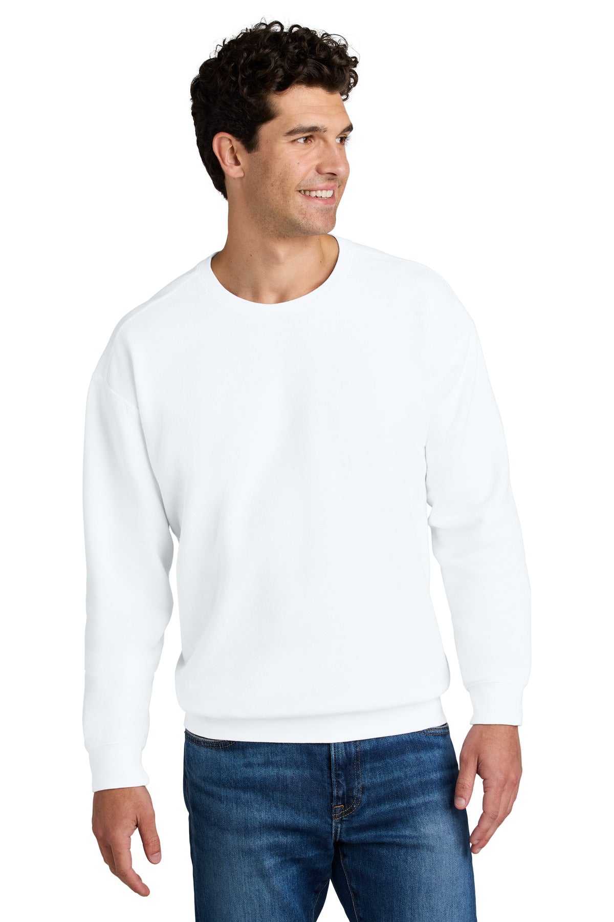 6.4-ounce 100% ring spun US cotton Garment-dyed for a lived- - White
