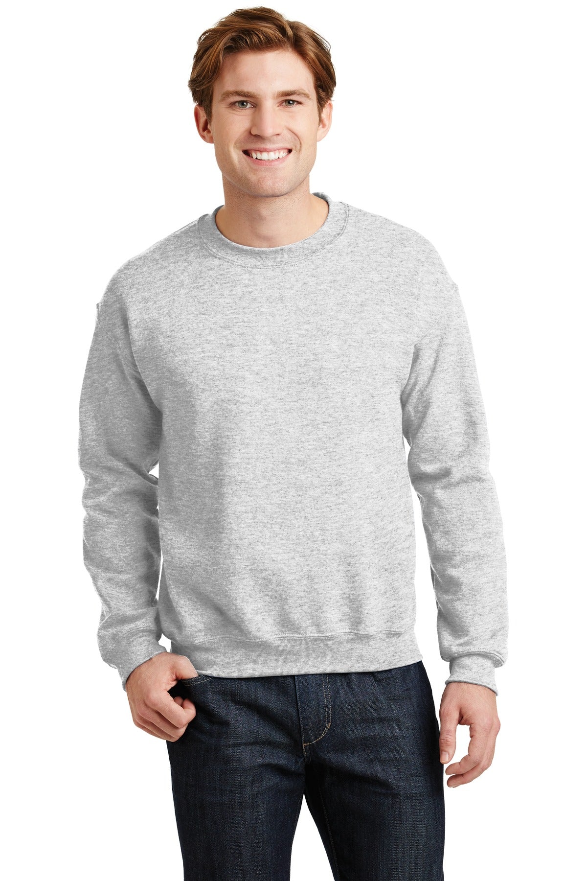 8-ounce 50/50 cotton/poly 60/40 cotton/poly (Heather Sports) - Ash