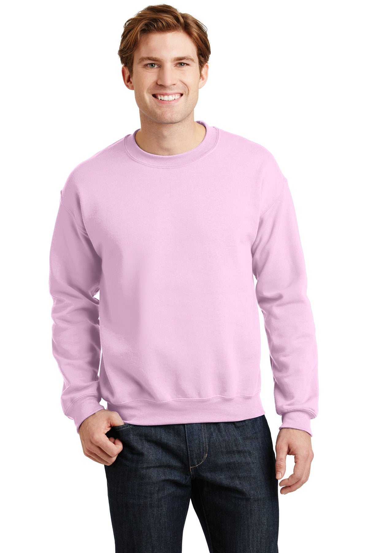 8-ounce 50/50 cotton/poly 60/40 cotton/poly (Heather Sports) - Light Pink