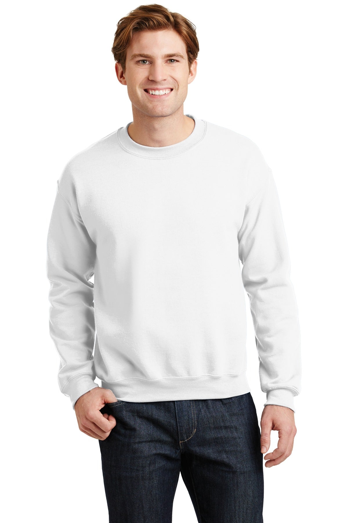 8-ounce 50/50 cotton/poly 60/40 cotton/poly (Heather Sports) - White