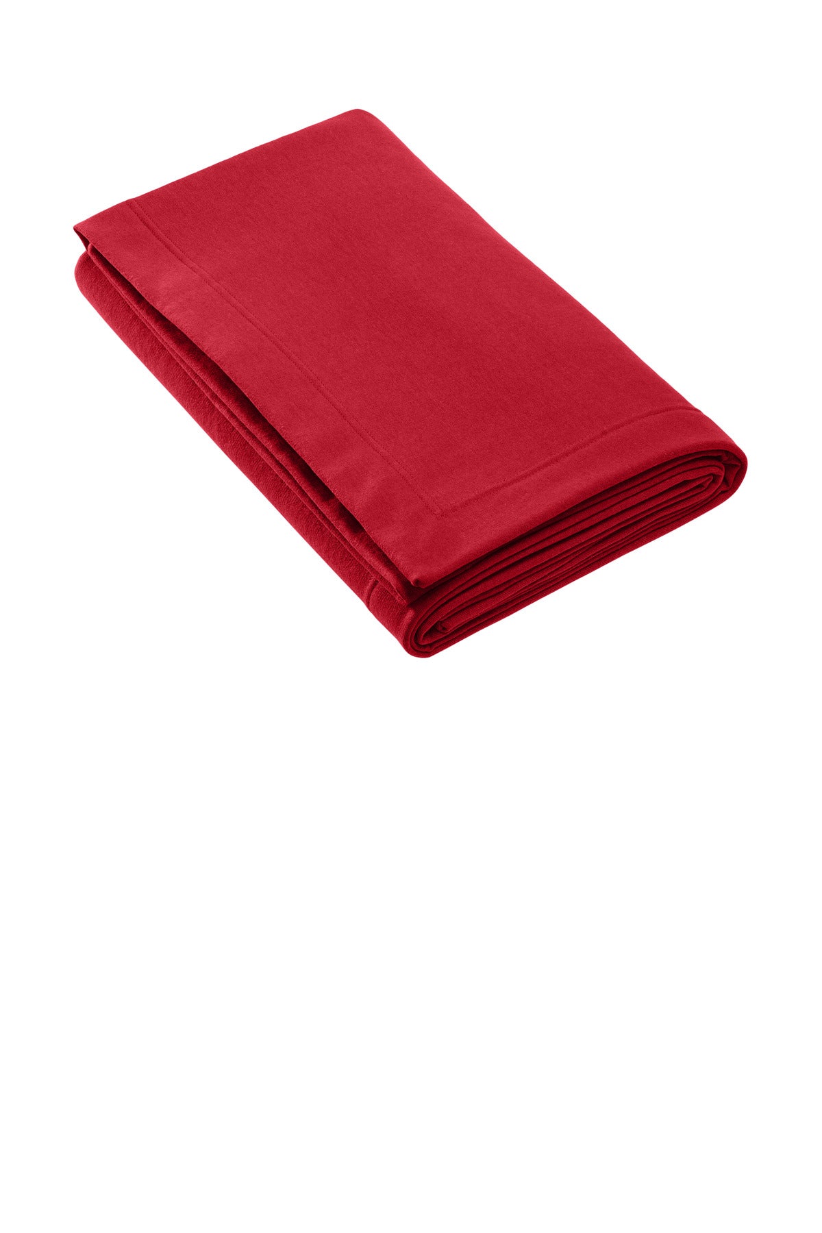 8-ounce 50/50 US cotton/poly Heavy Blend features a cozy bru - Red