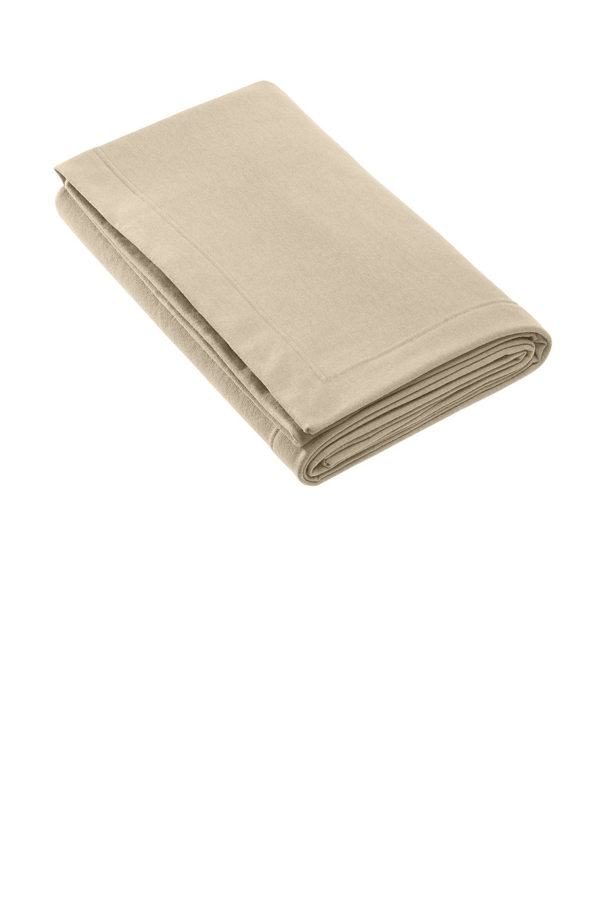 8-ounce 50/50 US cotton/poly Heavy Blend features a cozy bru - Sand