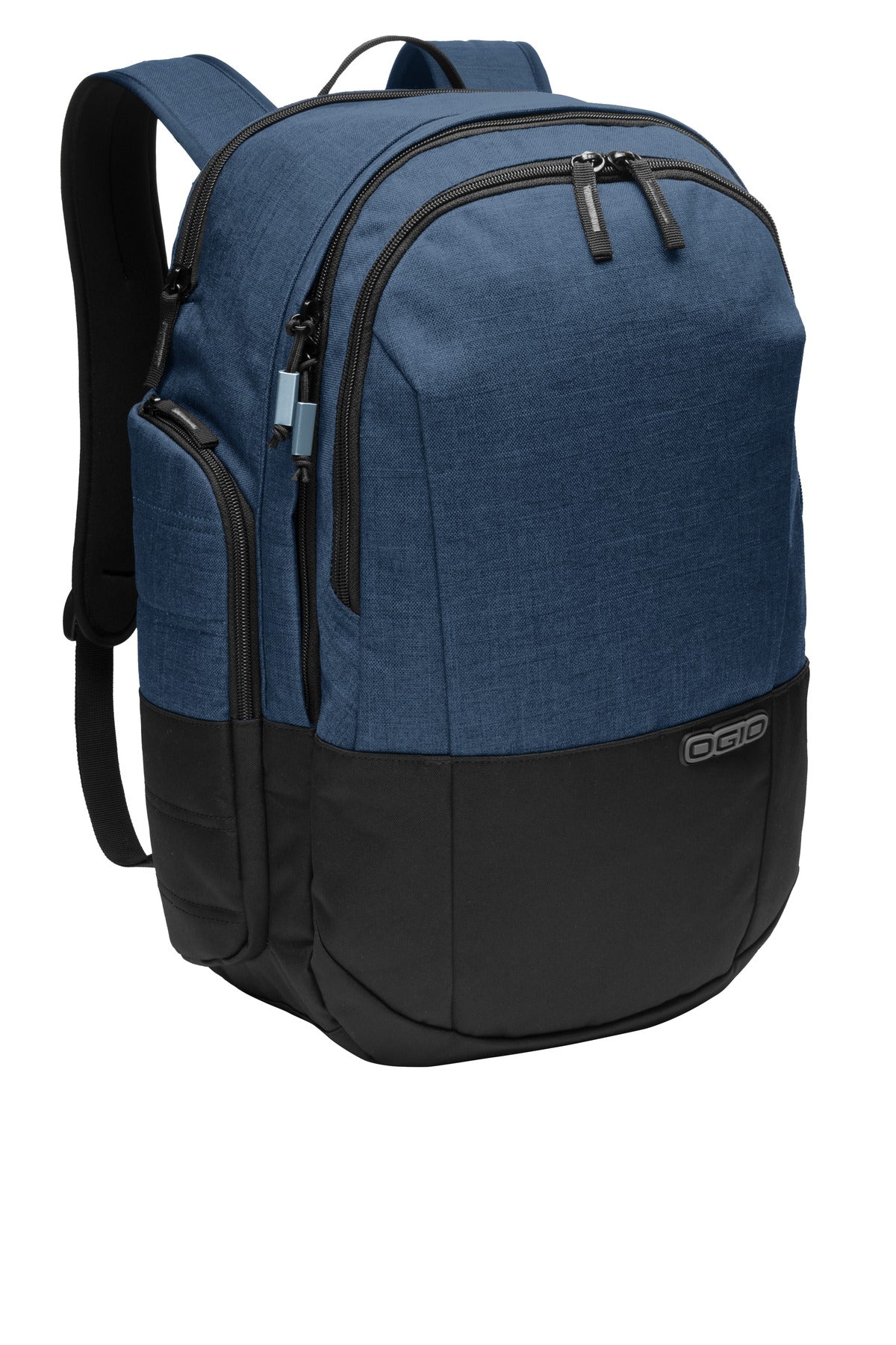 A crosshatch textured fabric gives the trend-right Rockwell - Navy