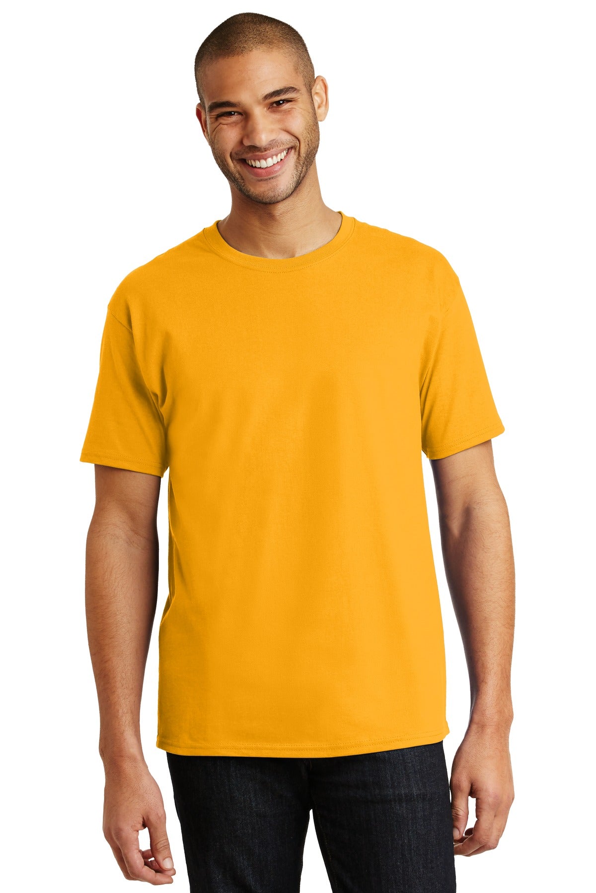 6-ounce 100% cotton 99/1 cotton/poly (Ash)60/40 cotton/poly - Gold