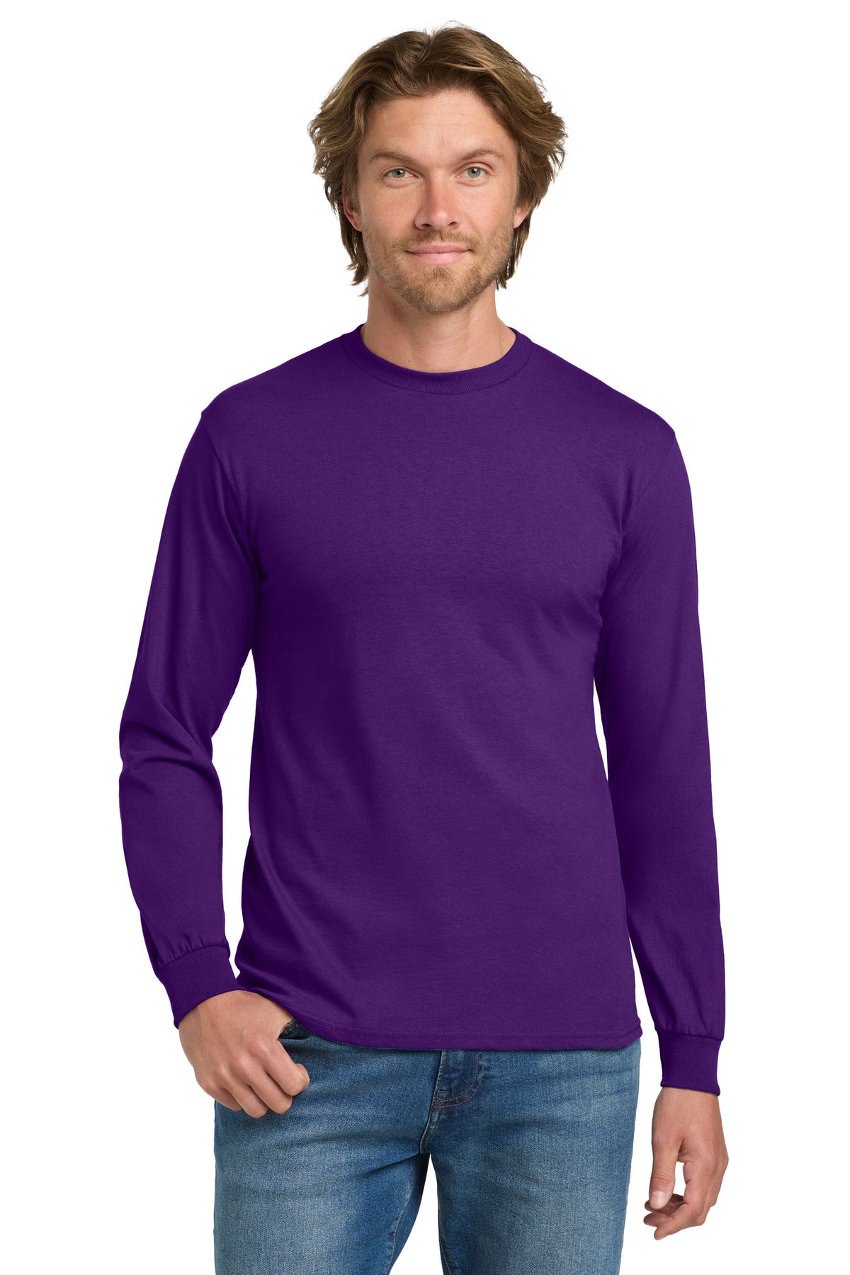 5.3-ounce 100% US cotton 99/1 cotton/poly (Ash) 90/10 cotton - Purple