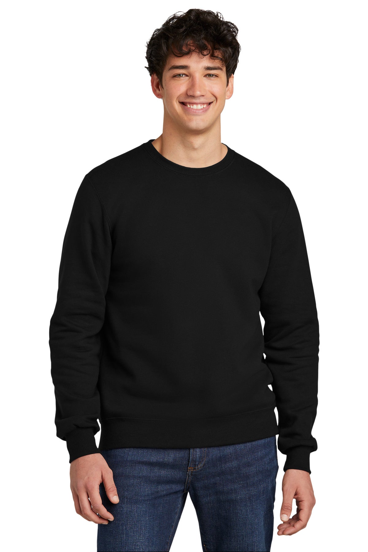 8.5-ounce 57/43 combed ring spun cotton/recycled poly fleece - Black Ink