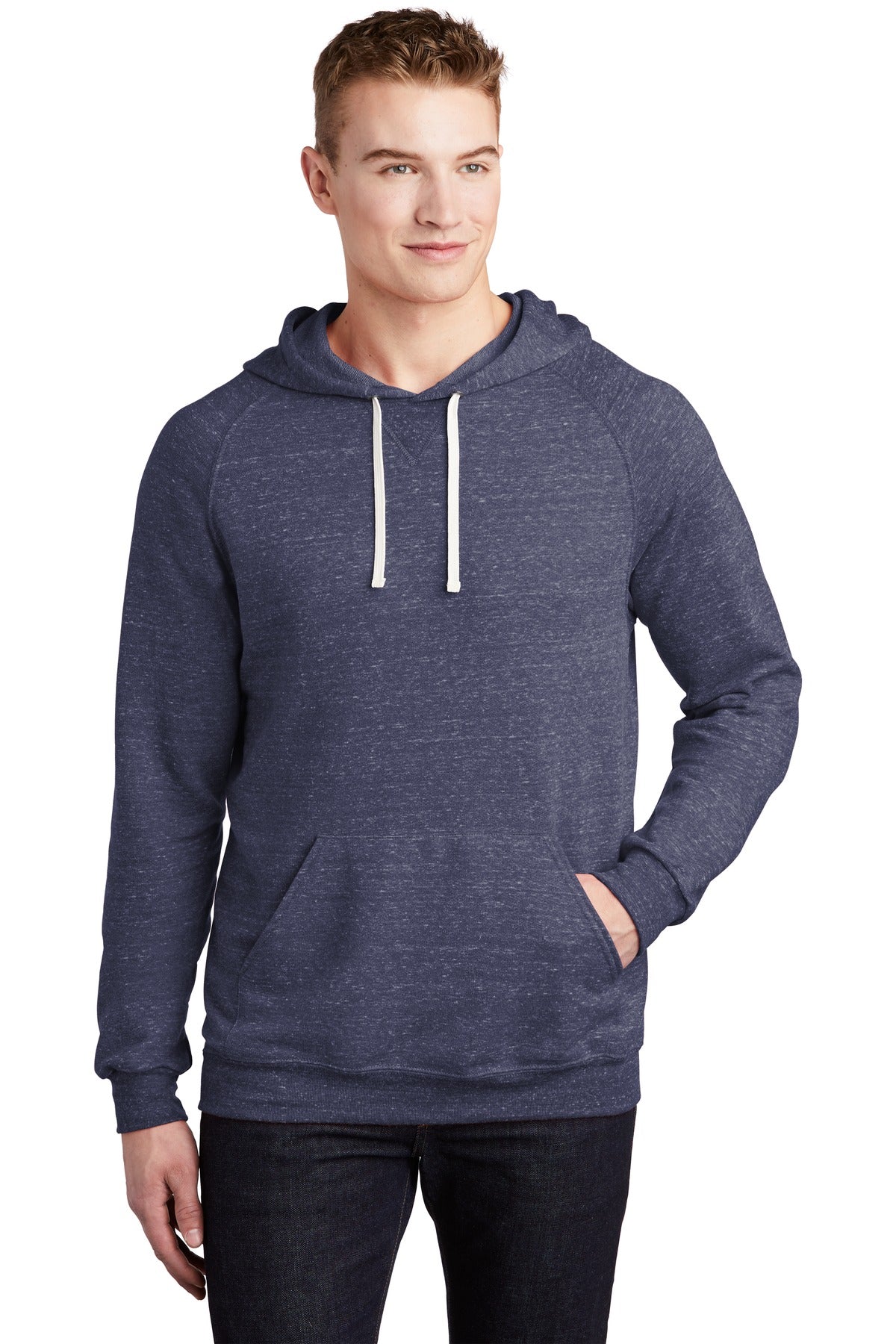 7.2-ounce 66/34 poly/ring spun cotton French terry Classic f - Navy
