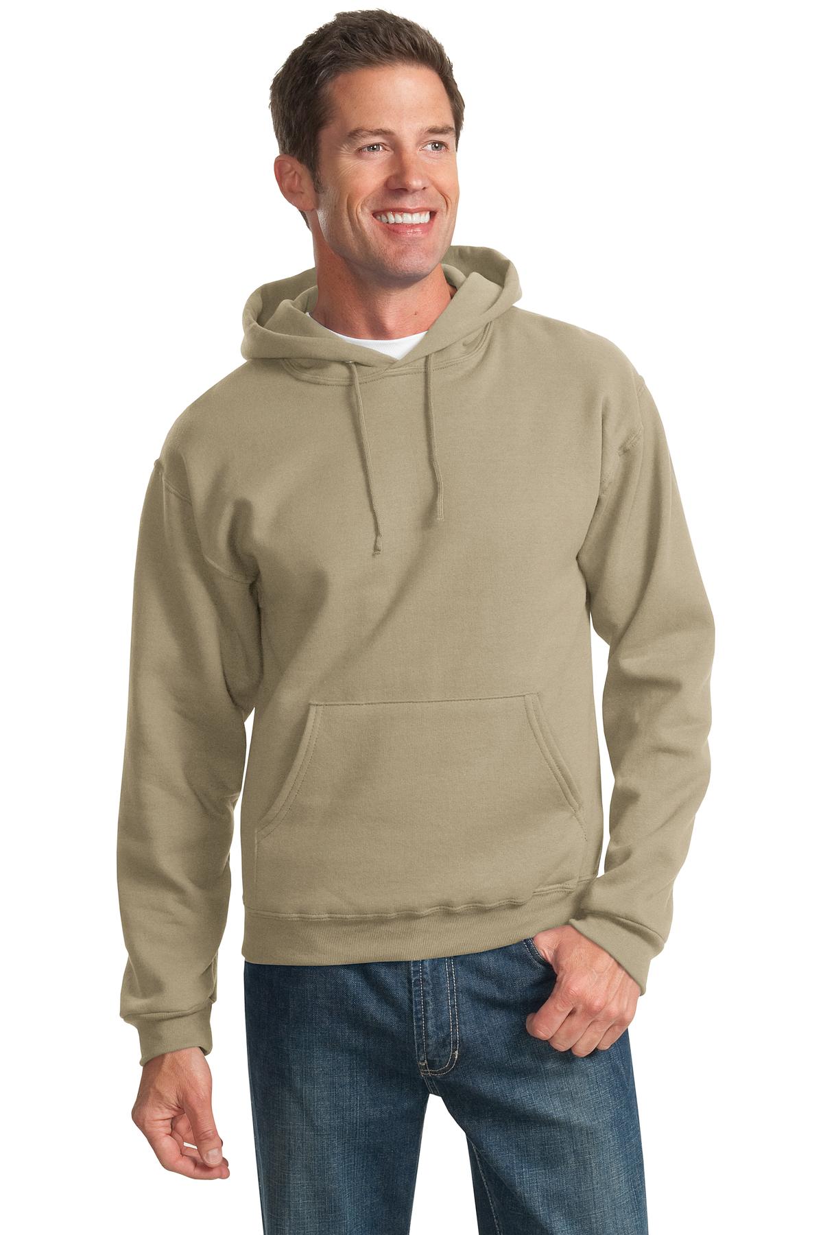 8-ounce 50/50 cotton/poly NuBlend pill-resistant fleeceHigh - Khaki