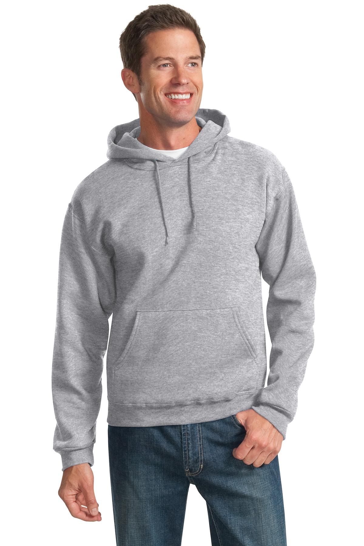 8-ounce 50/50 cotton/poly NuBlend pill-resistant fleeceHigh - Athletic Heather