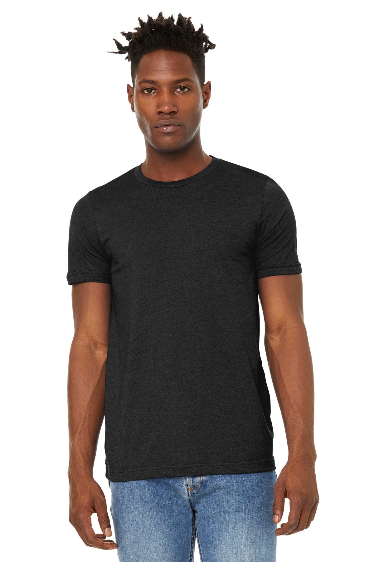 Retail fit Tear-away label Side seamed Shoulder taping 4.2-o - Black Heather