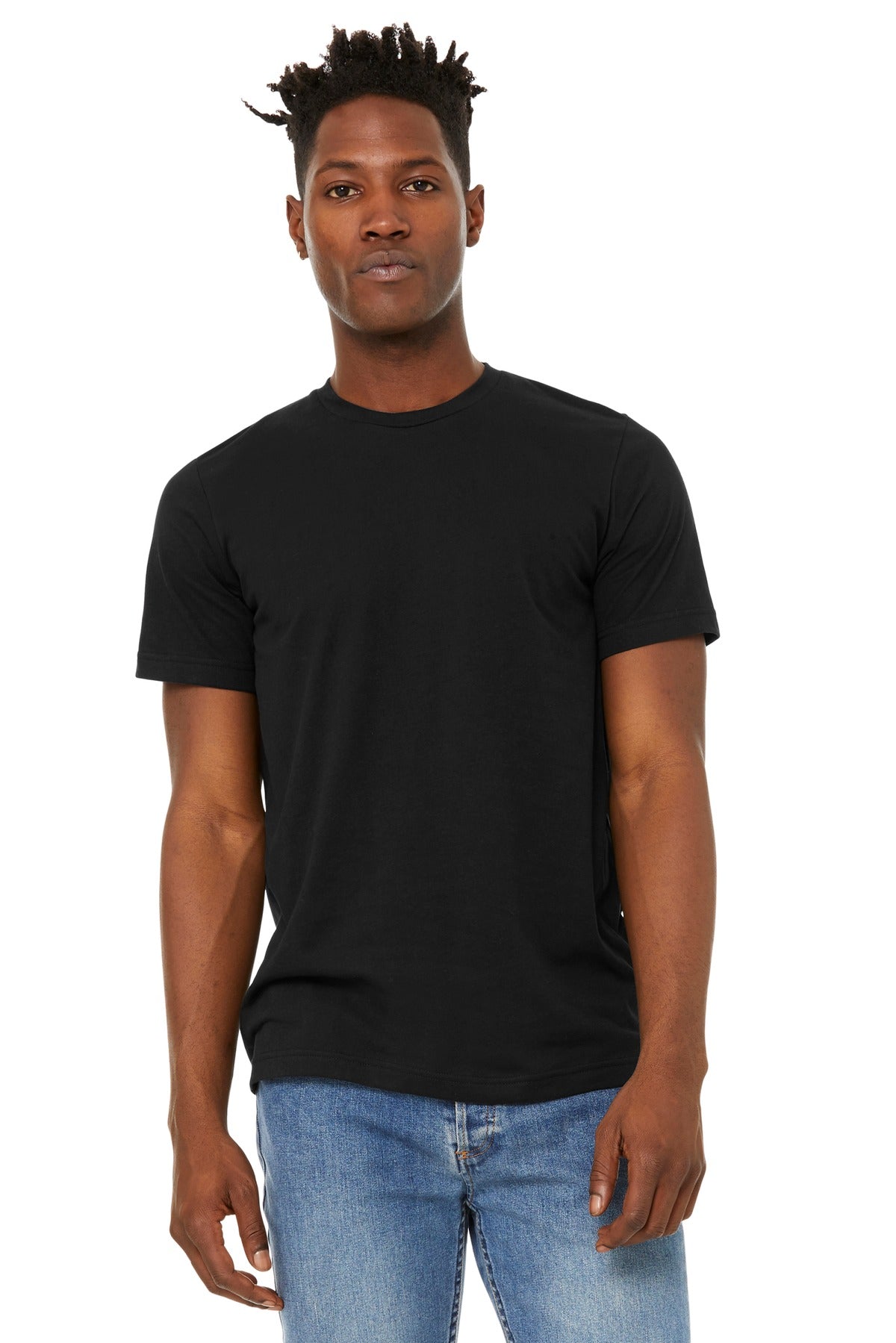 Retail fit Tear-away label Side seamed Shoulder taping 4.2-o - Solid Black Blend