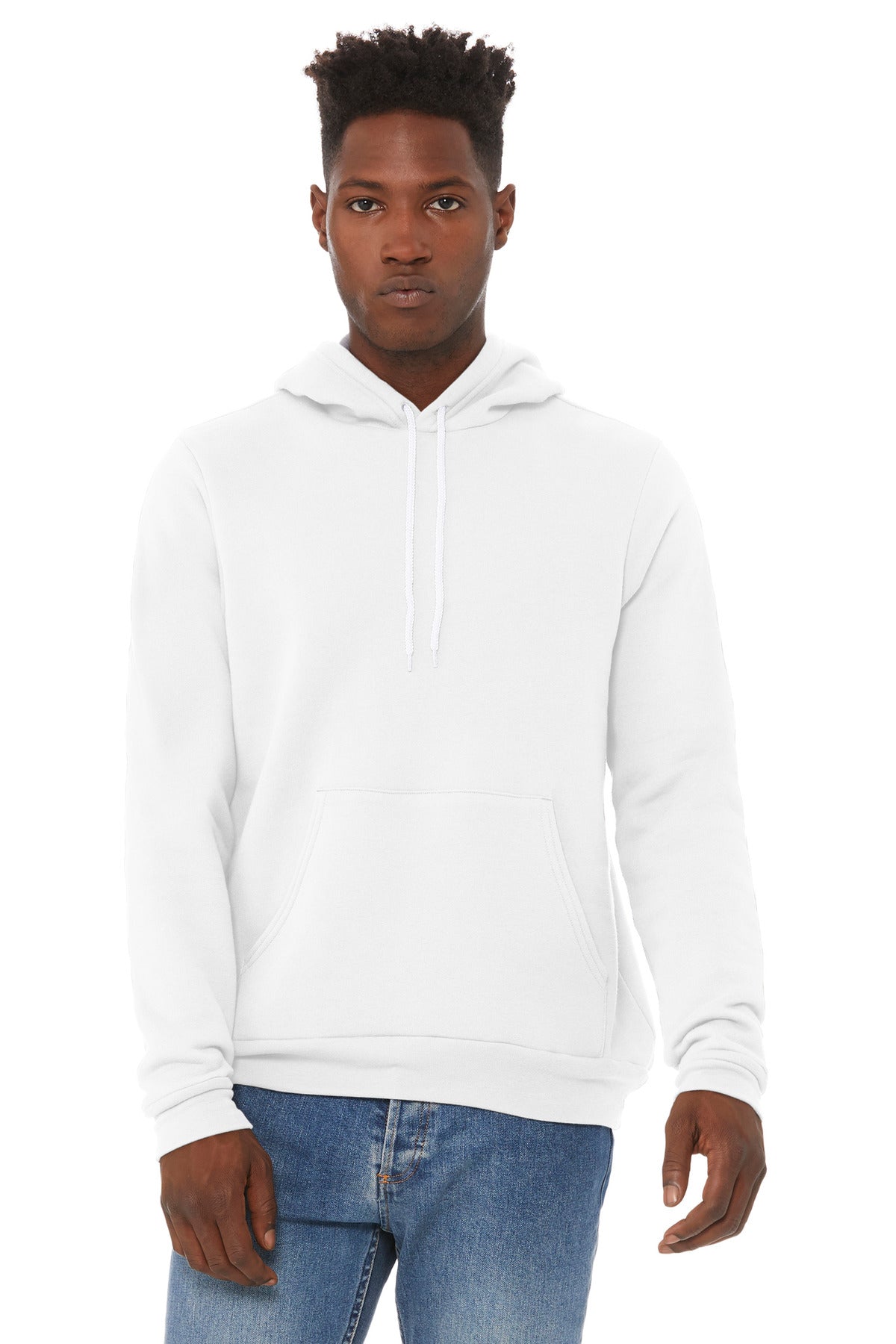 Retail fit Tear-away label White drawcords Side seamed Kanga - DTG White