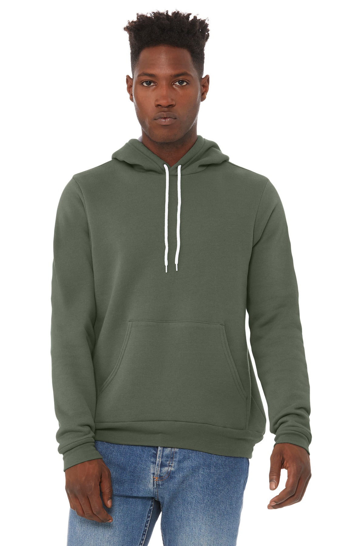 Retail fit Tear-away label White drawcords Side seamed Kanga - Military Green