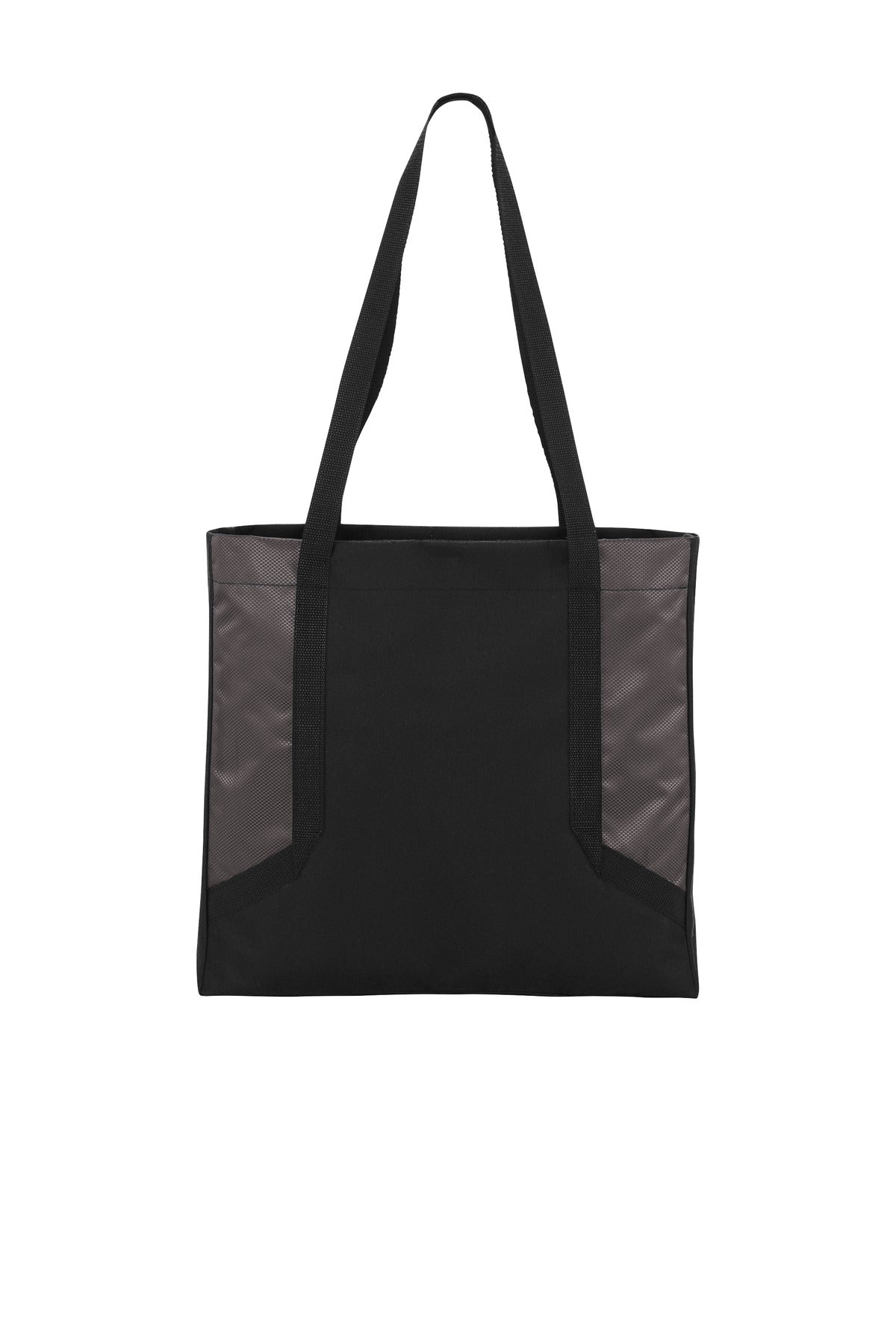 Port Authority ® Circuit Tote.-Sterling Grey/ Black