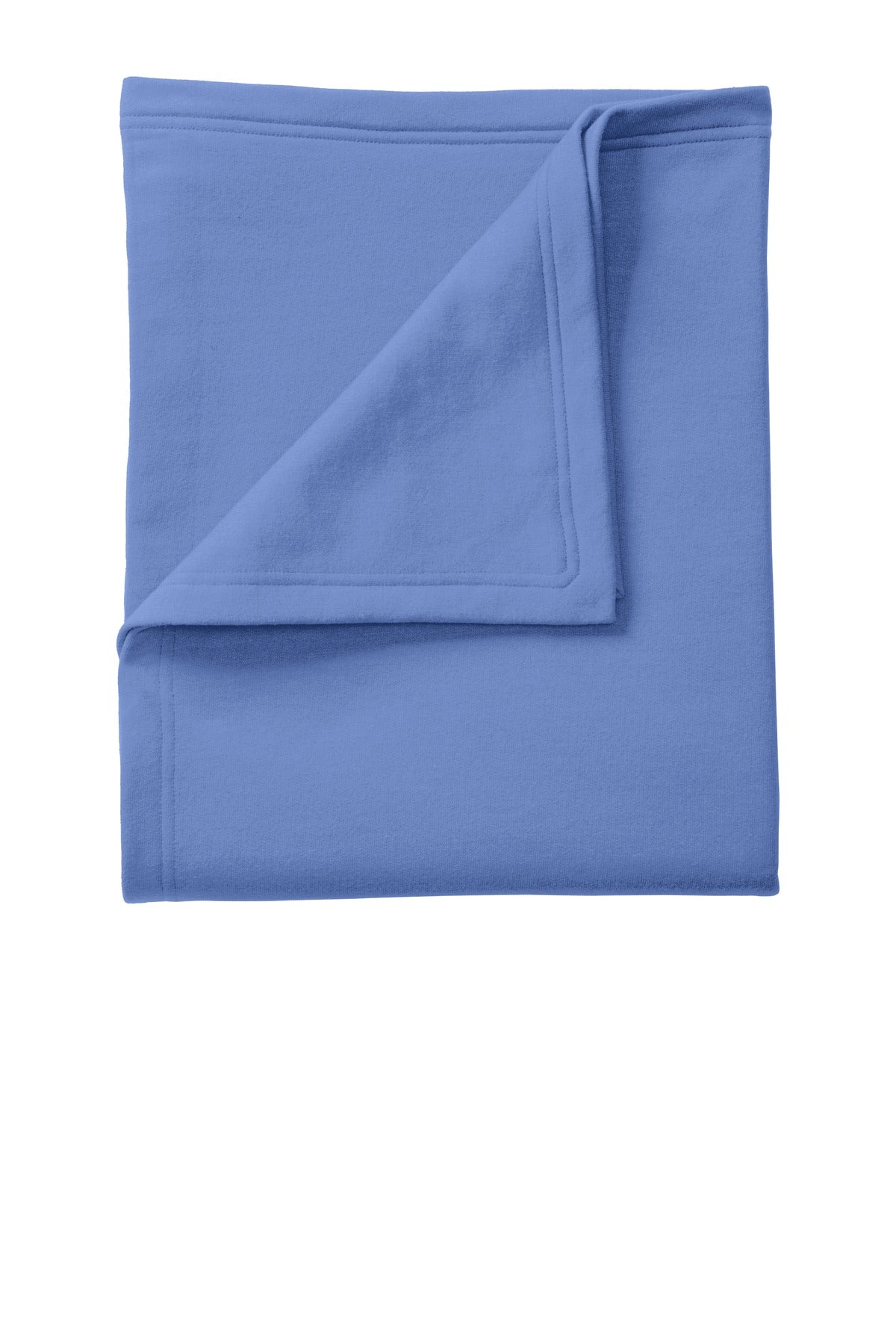 This classic fleece blanket is soft and warm and color-coord - Carolina Blue