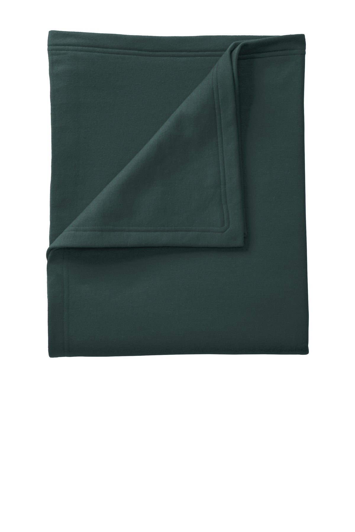 This classic fleece blanket is soft and warm and color-coord - Dark Green