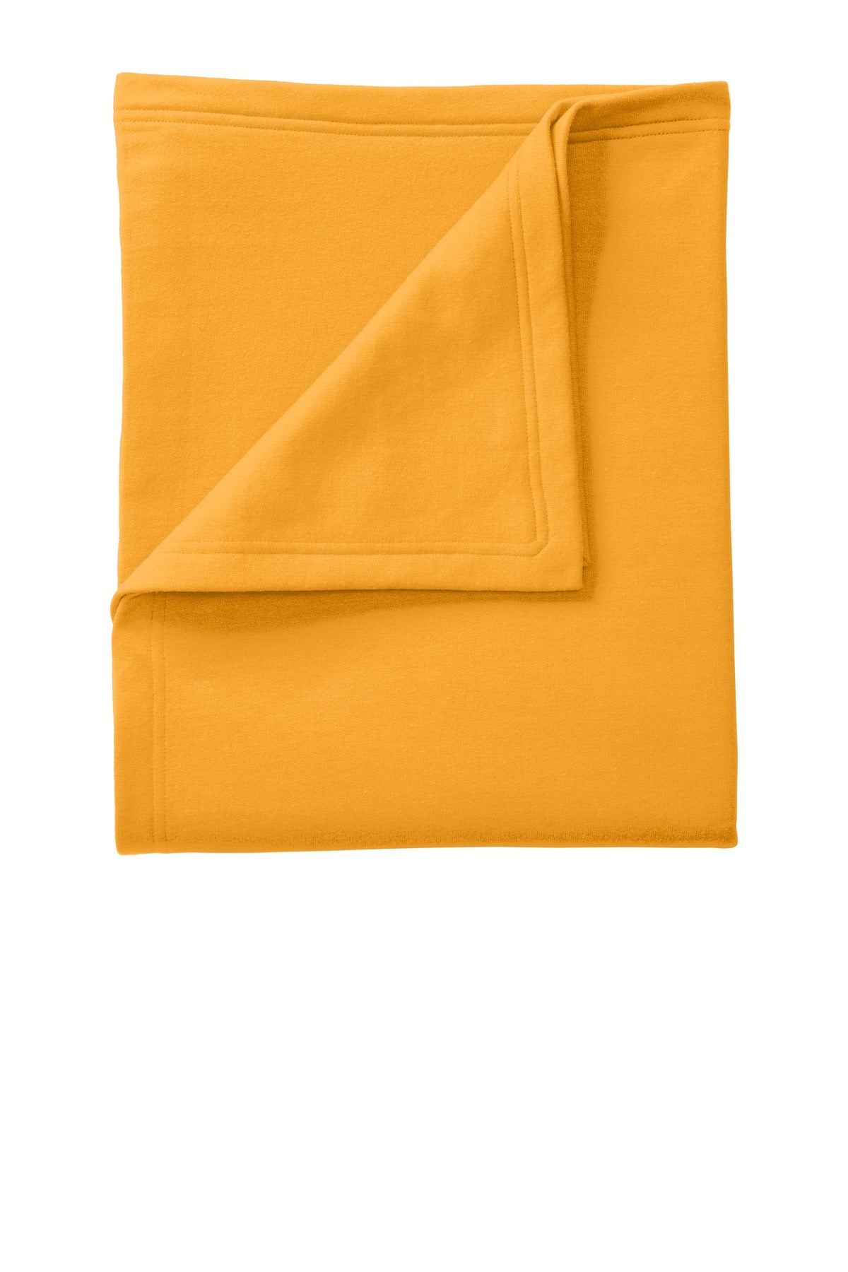 This classic fleece blanket is soft and warm and color-coord - Gold