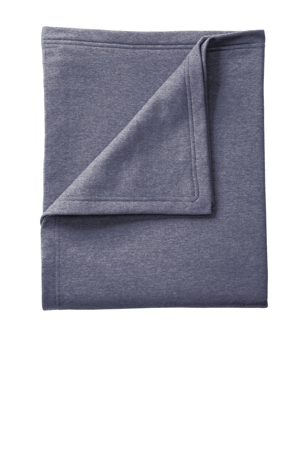 This classic fleece blanket is soft and warm and color-coord - Heather Navy