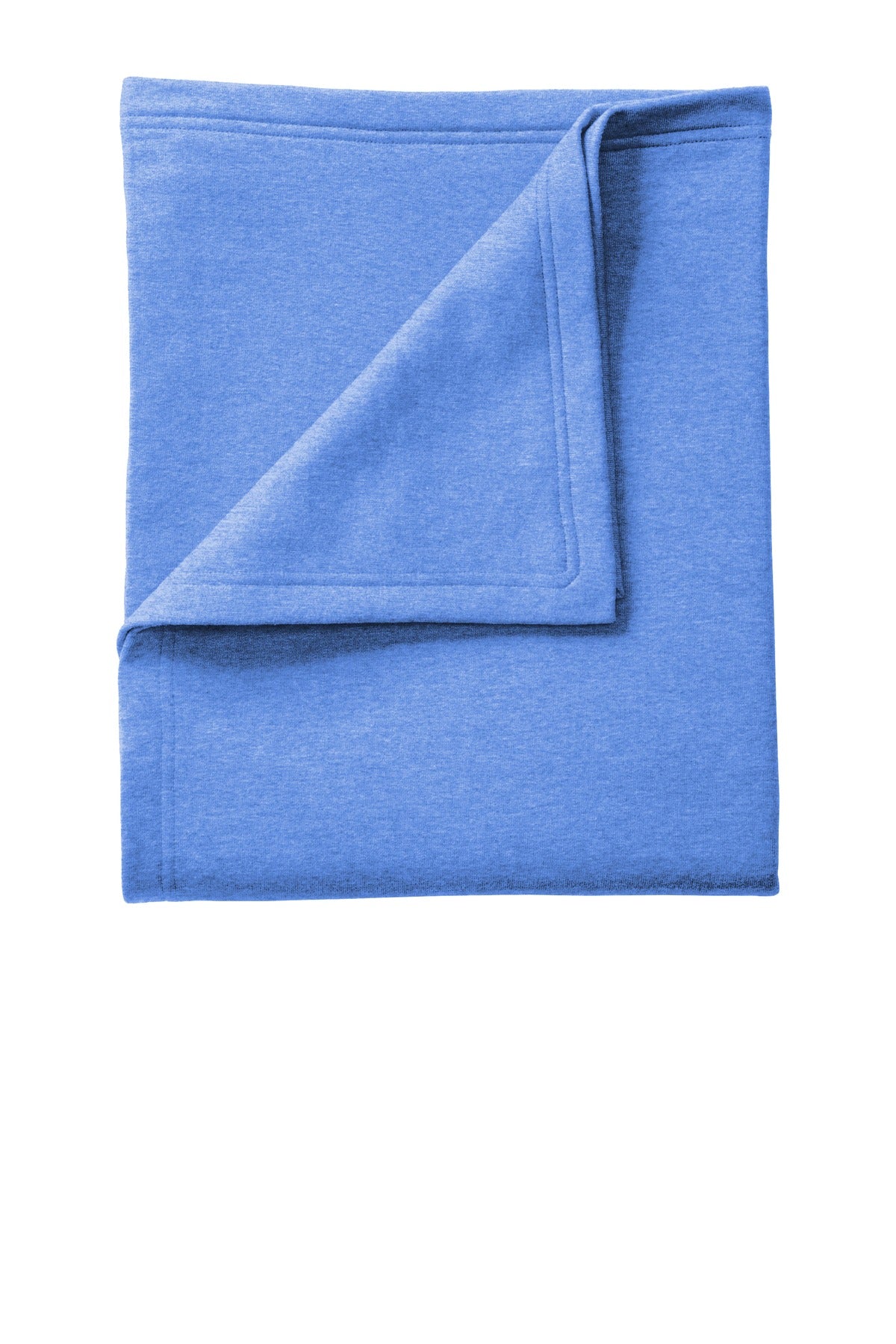This classic fleece blanket is soft and warm and color-coord - Heather Royal