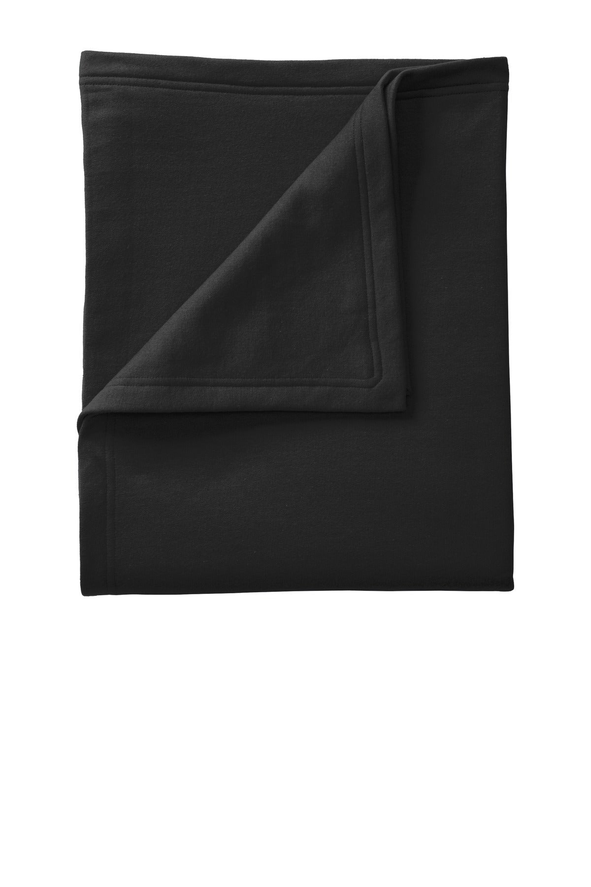 This classic fleece blanket is soft and warm and color-coord - Jet Black