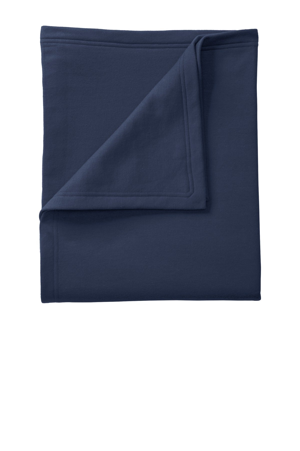 This classic fleece blanket is soft and warm and color-coord - Navy