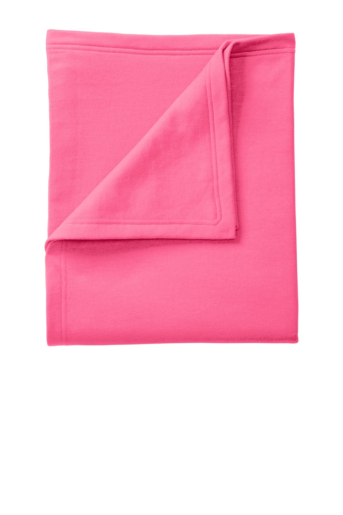 This classic fleece blanket is soft and warm and color-coord - Neon Pink