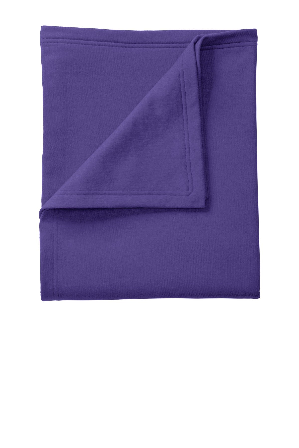 This classic fleece blanket is soft and warm and color-coord - Purple