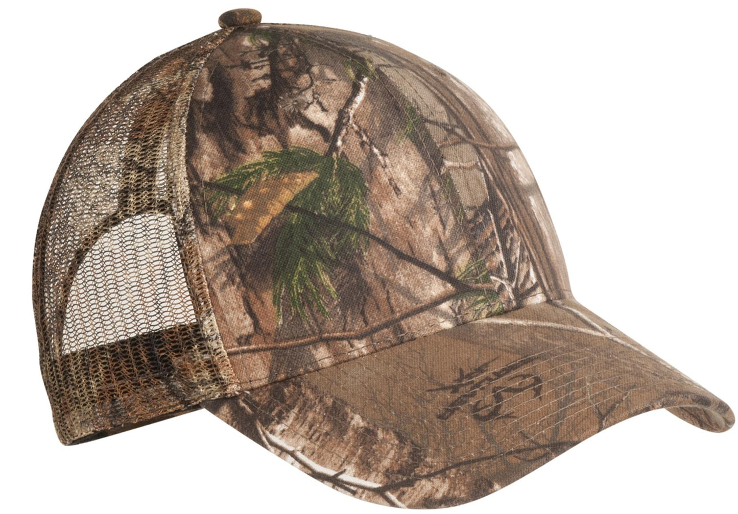 Popular print and style preferred by outdoor enthusiasts everywhere. Mesh back for breathability.Fab