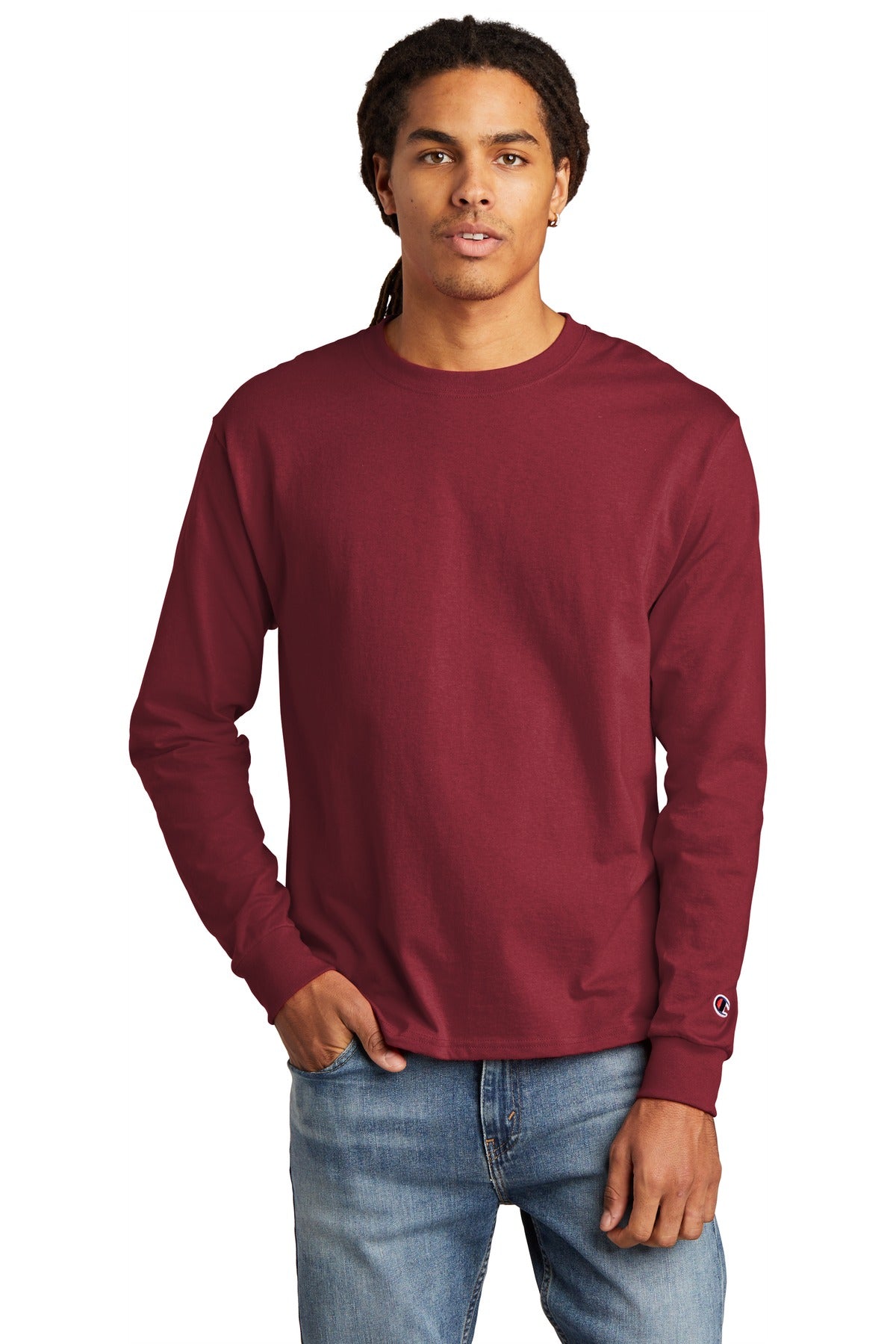 5.2-ounce 100% cotton 99/1 cotton/poly (Ash) 90/10 cotton/po - Cardinal