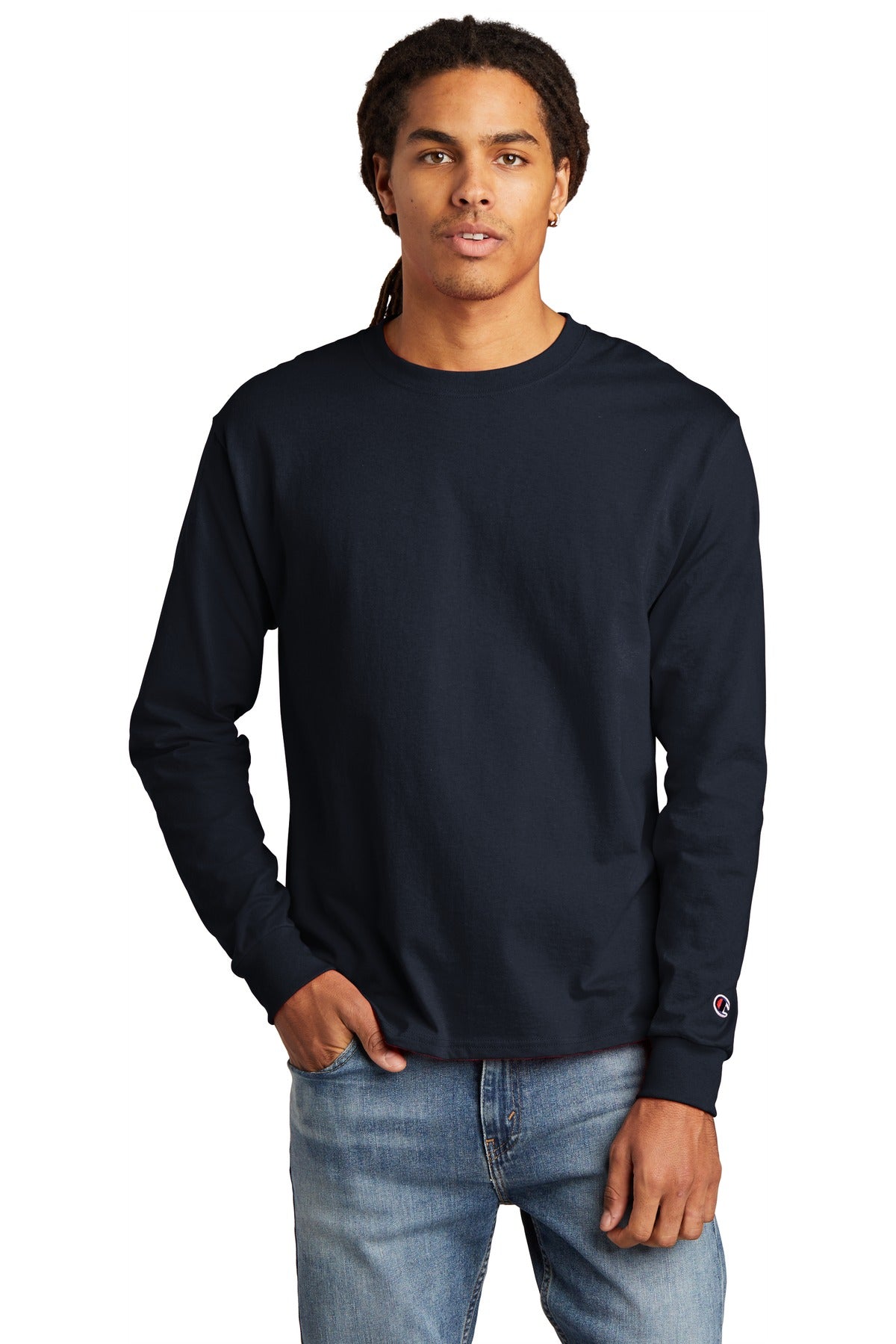 5.2-ounce 100% cotton 99/1 cotton/poly (Ash) 90/10 cotton/po - Navy
