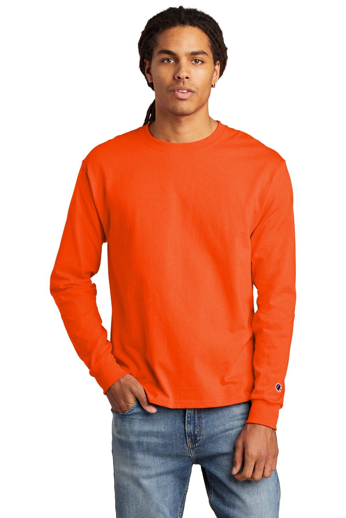 5.2-ounce 100% cotton 99/1 cotton/poly (Ash) 90/10 cotton/po - Orange
