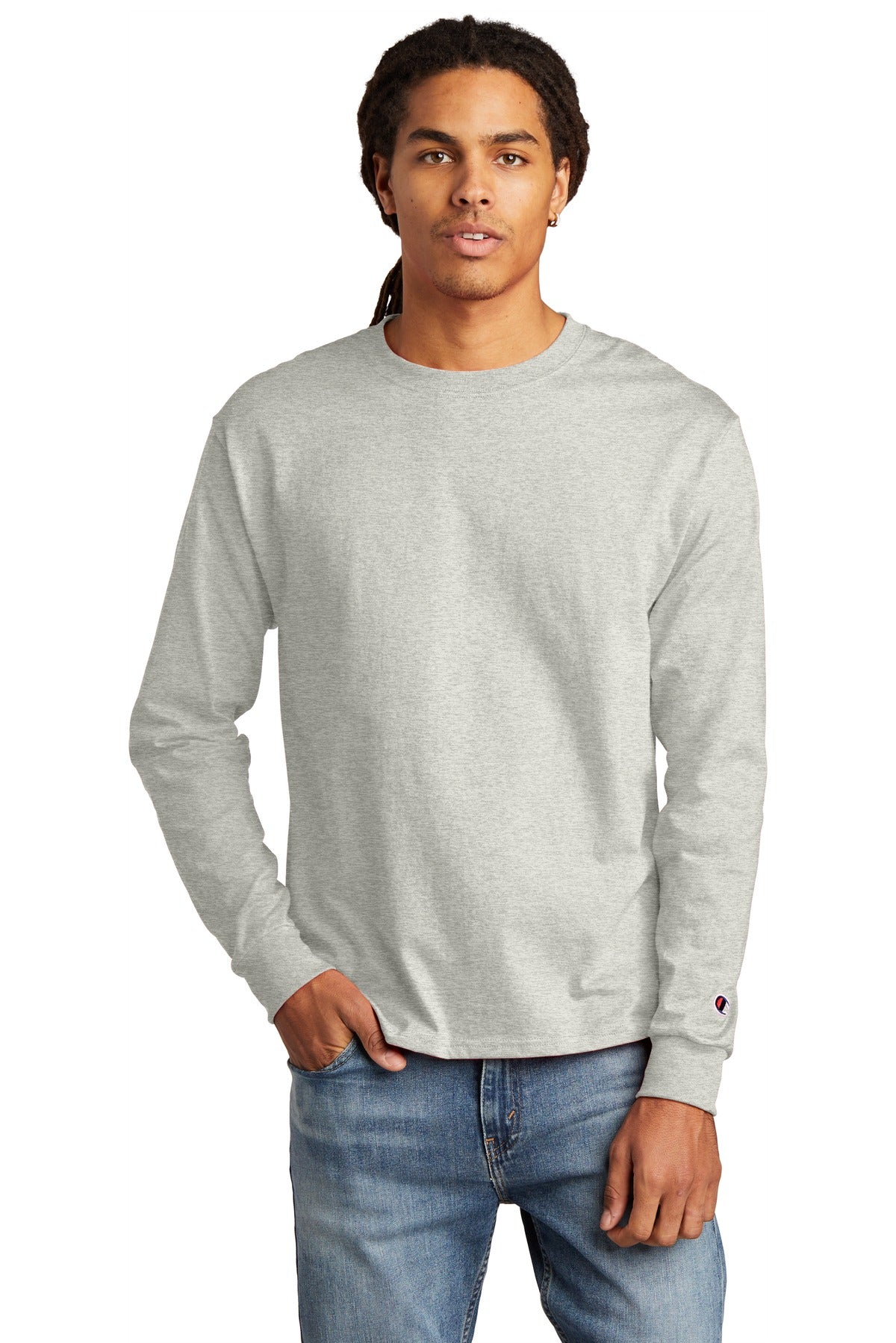 5.2-ounce 100% cotton 99/1 cotton/poly (Ash) 90/10 cotton/po - Oxford Grey
