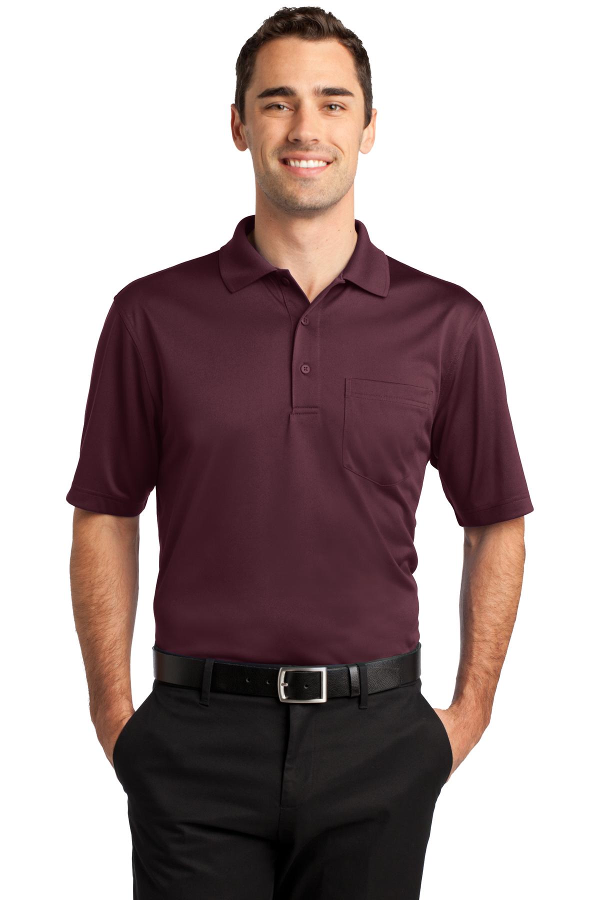 Made to work this high-performance polo can handle whatever - Maroon