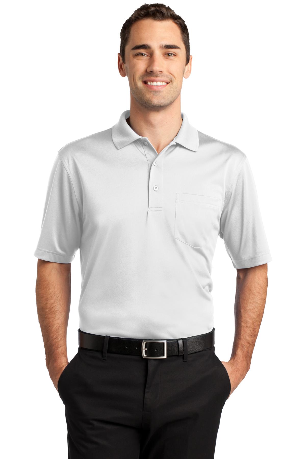 Made to work this high-performance polo can handle whatever - White