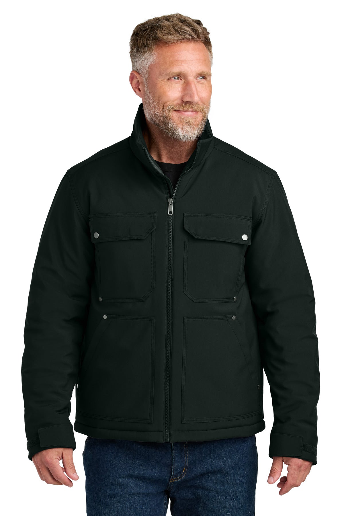 Built with workers in mind this insulated soft shell helps k - Black