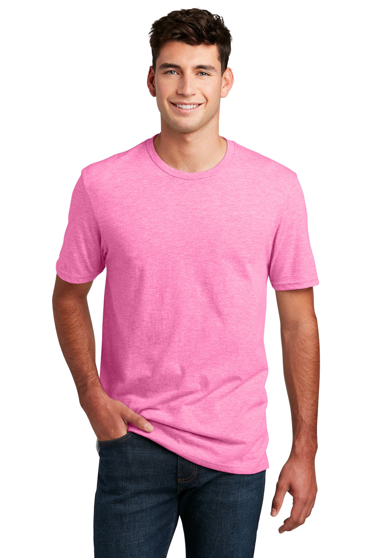 Enjoy 100% pure tee perfection from the softest blend.4.3-ou - Awareness Pink Heather