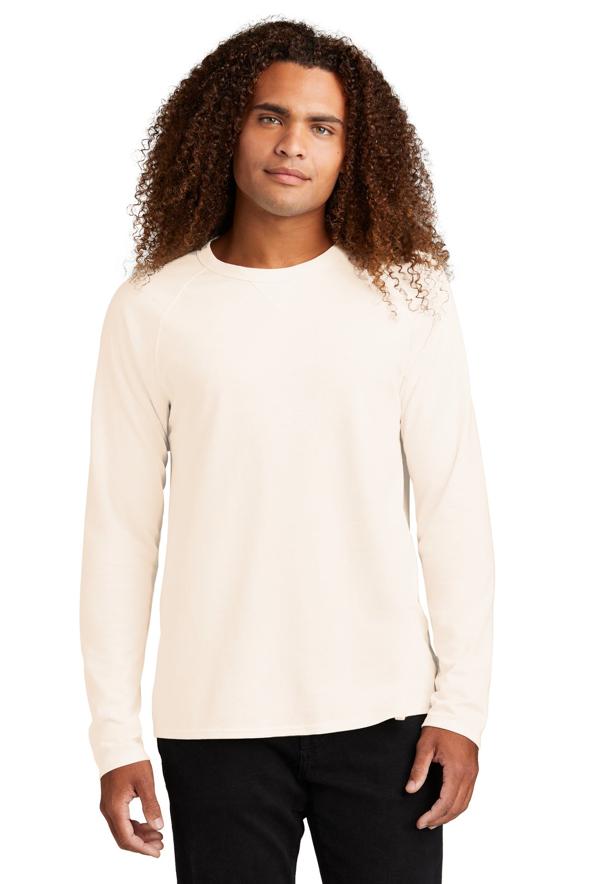 A laid-back vibe captured in the casual ease of French terry - Gardenia