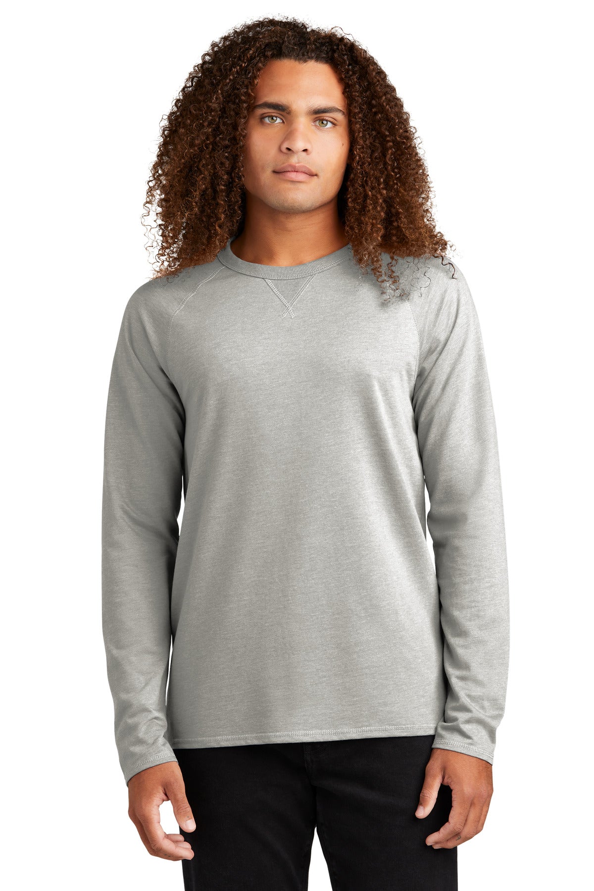 A laid-back vibe captured in the casual ease of French terry - Light Heather Grey