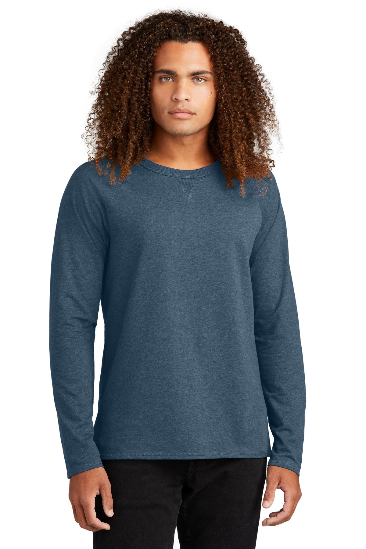 A laid-back vibe captured in the casual ease of French terry - Washed Indigo