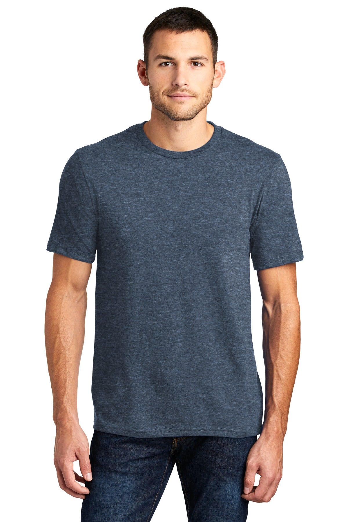 Crafted from ring spun cotton for ultimate comfort.4.3-ounce - Heathered Navy