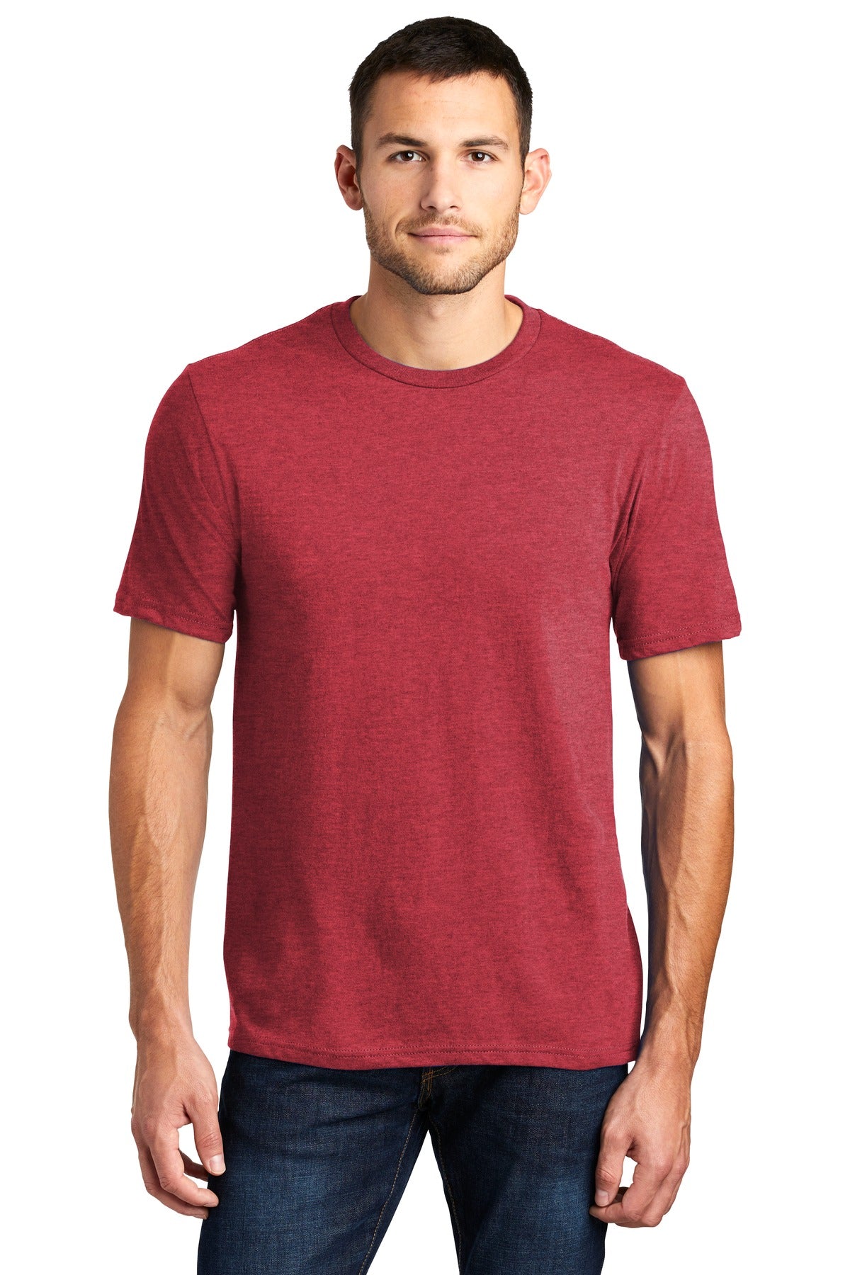 Crafted from ring spun cotton for ultimate comfort.4.3-ounce - Heathered Red
