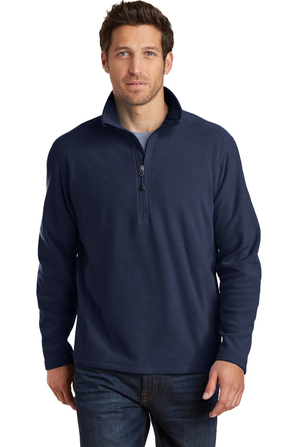 Warmth and comfort-without the bulk. With flatlock stitching - Navy