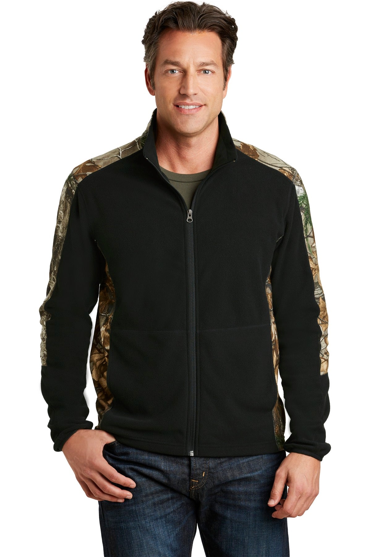 With authentic Realtree camouflage on the shoulders sleeves - Black/ Realtree Xtra