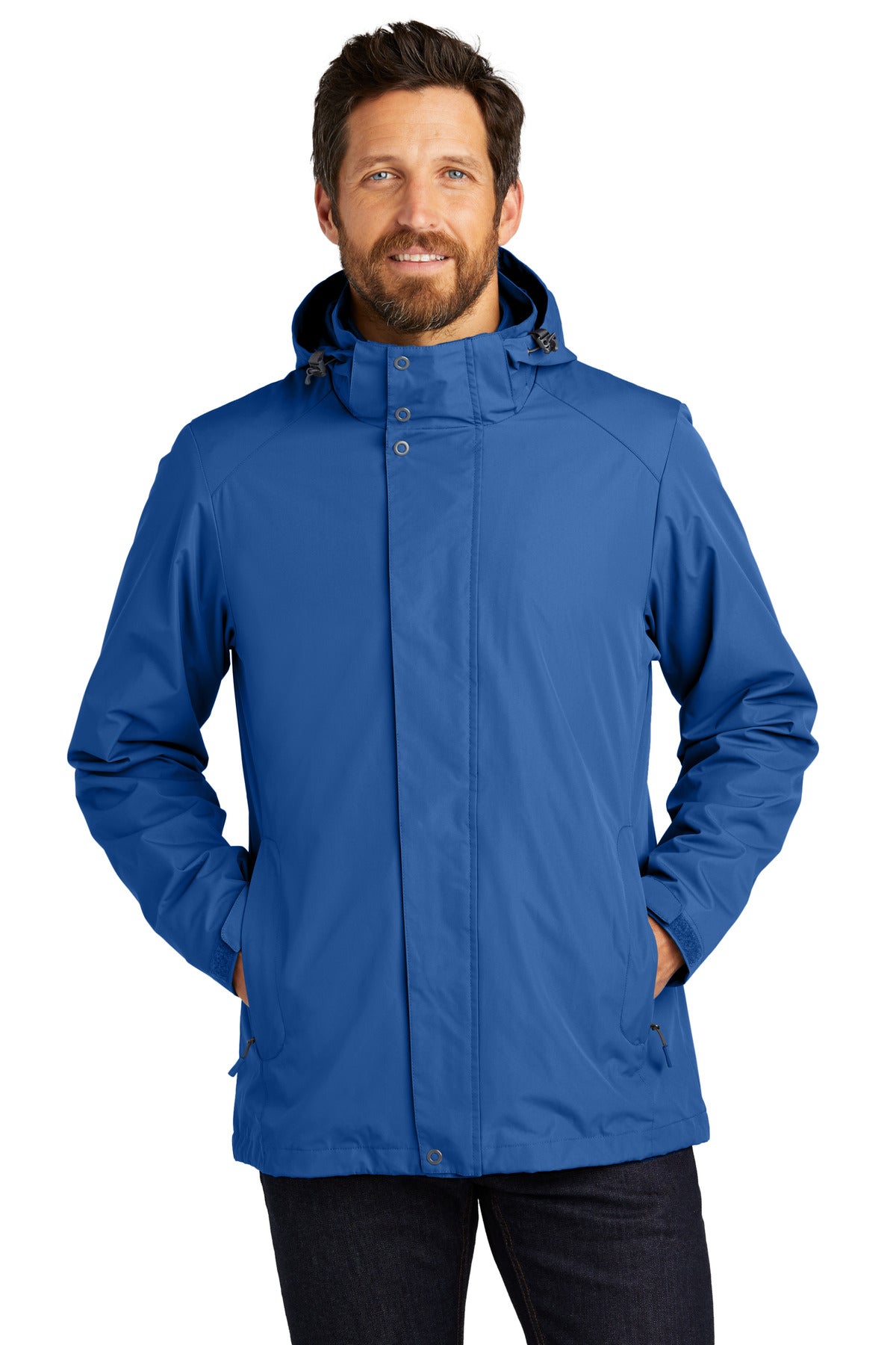 This 3-in-1 jacket outsmarts the cold with all-weather versa - True Blue
