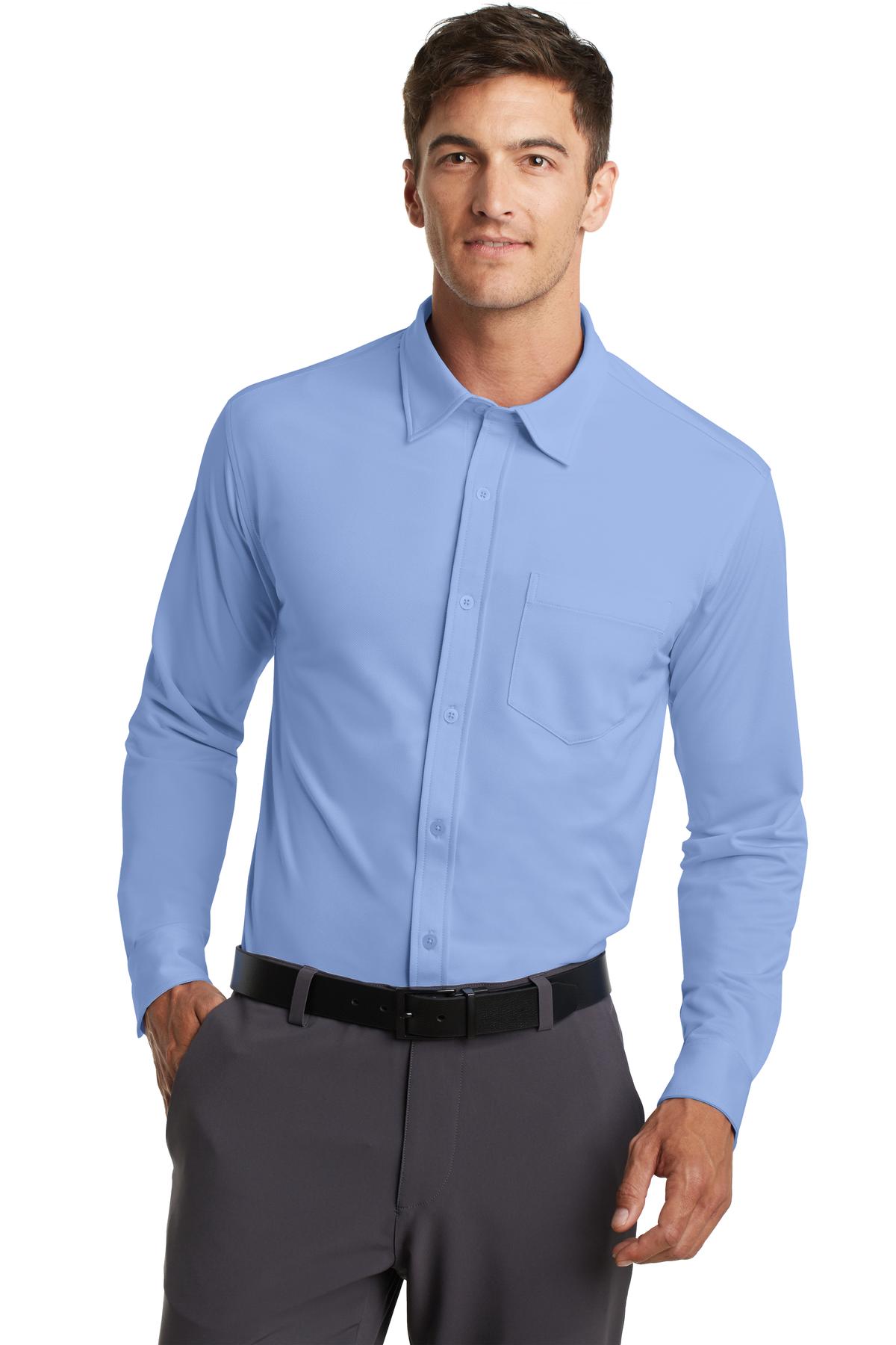 Designed for modern office pros and urban commuters our slee - Dress Shirt Blue