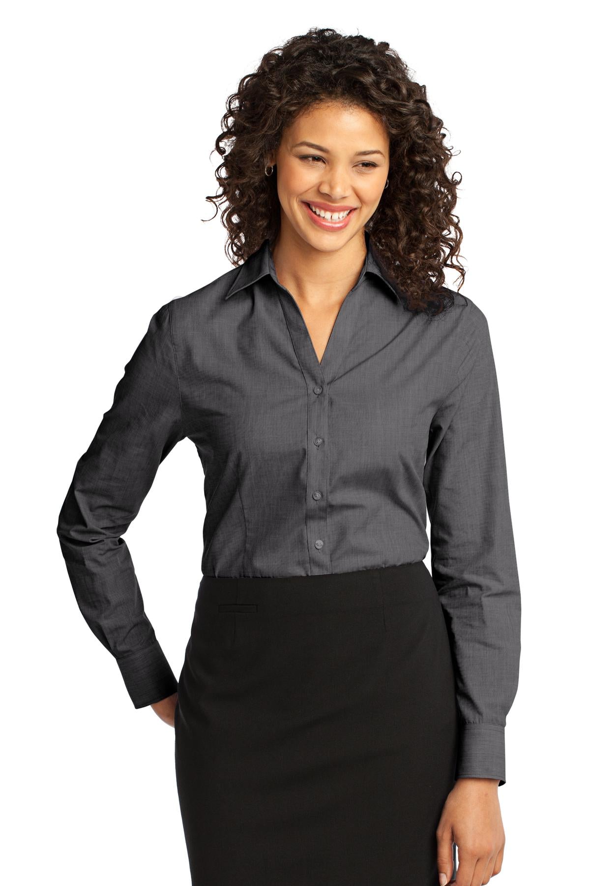 With a beautiful two-color weave--not to mention wrinkle res - Soft Black