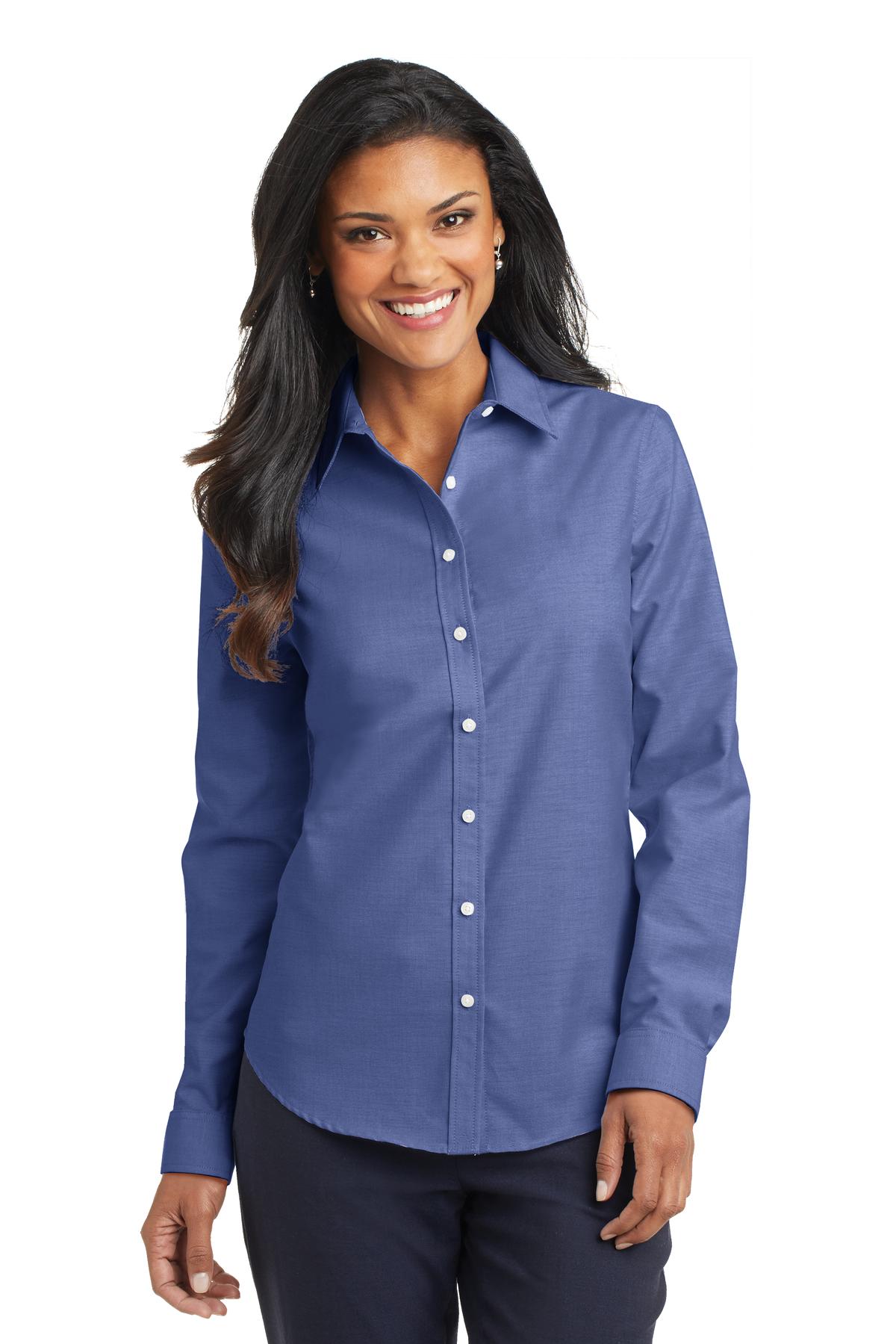 Look your best in a tried-and-true oxford that performs. Des - Navy