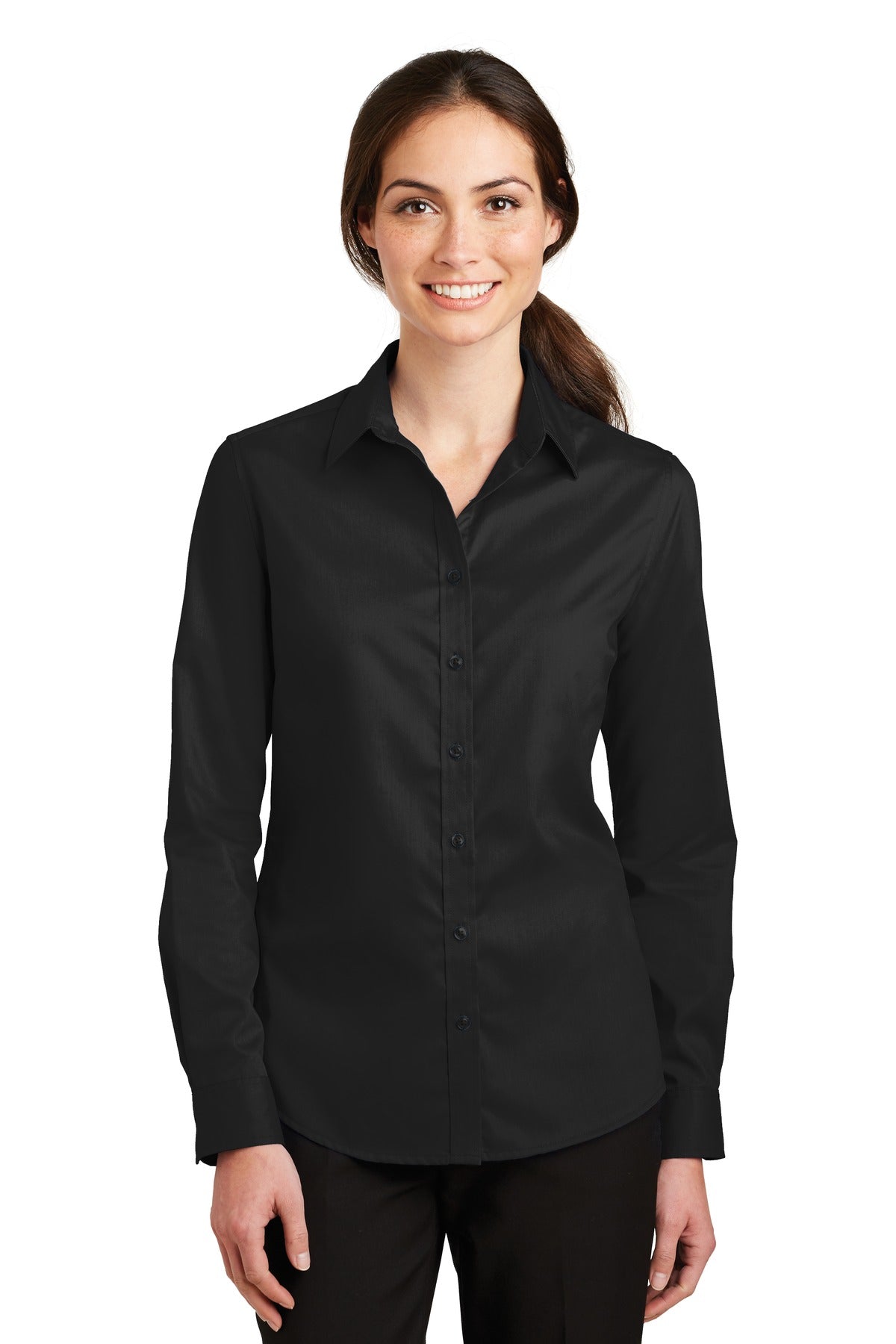 A heavy hitter in performance our SuperPro Twill Shirt easil - Black