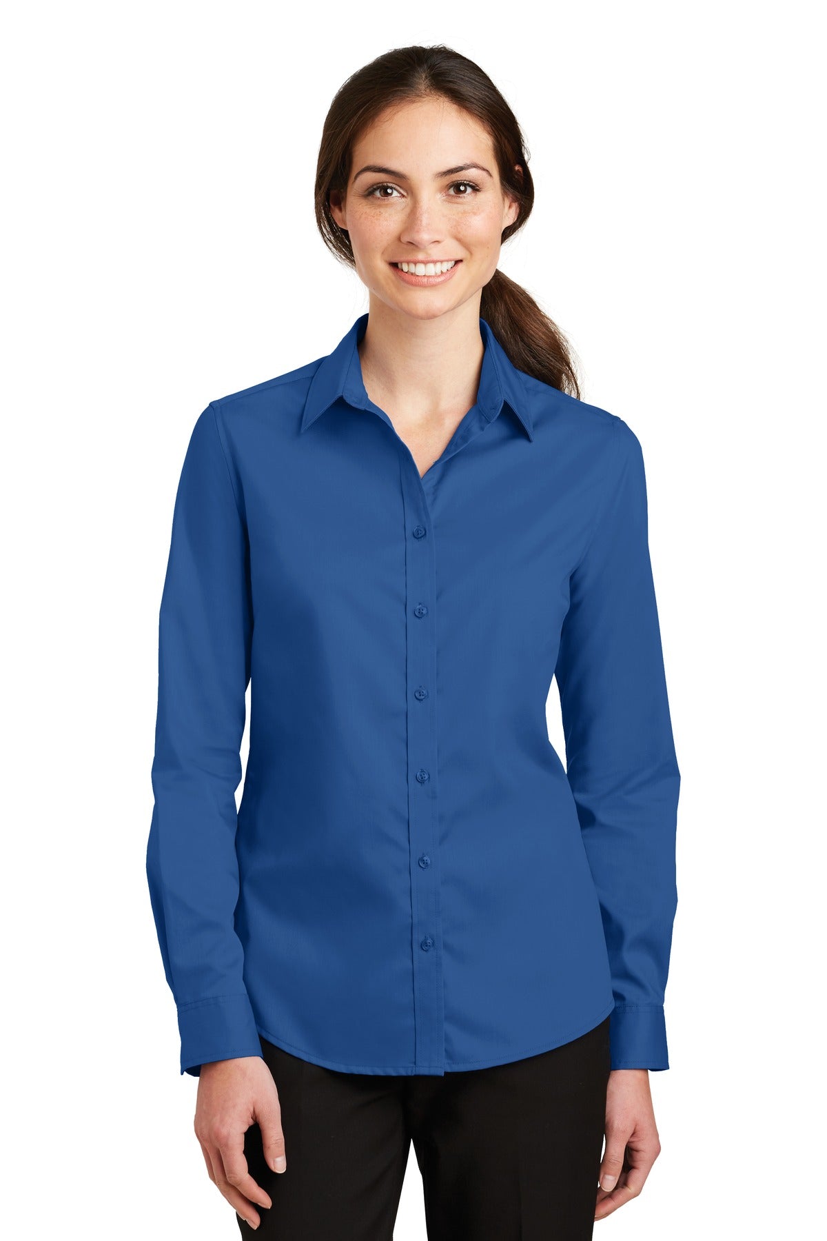 A heavy hitter in performance our SuperPro Twill Shirt easil - True Blue